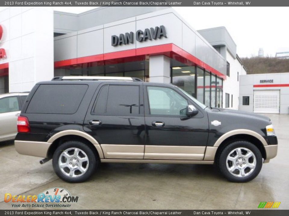 2013 Ford Expedition King Ranch 4x4 Tuxedo Black / King Ranch Charcoal Black/Chaparral Leather Photo #7