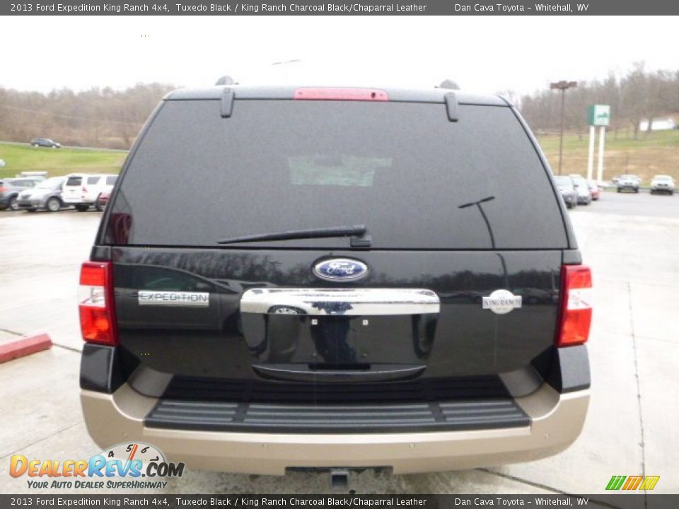 2013 Ford Expedition King Ranch 4x4 Tuxedo Black / King Ranch Charcoal Black/Chaparral Leather Photo #9