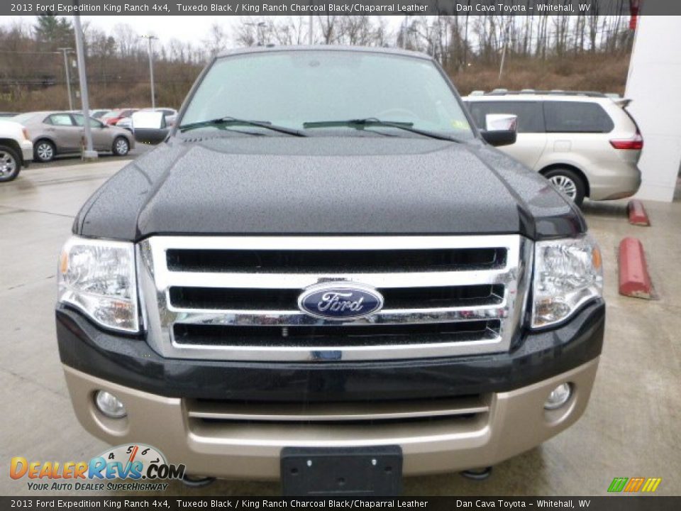 2013 Ford Expedition King Ranch 4x4 Tuxedo Black / King Ranch Charcoal Black/Chaparral Leather Photo #13