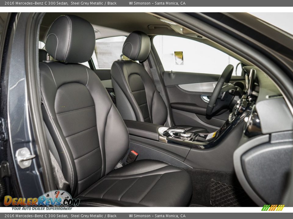 2016 Mercedes-Benz C 300 Sedan Steel Grey Metallic / Black Photo #2