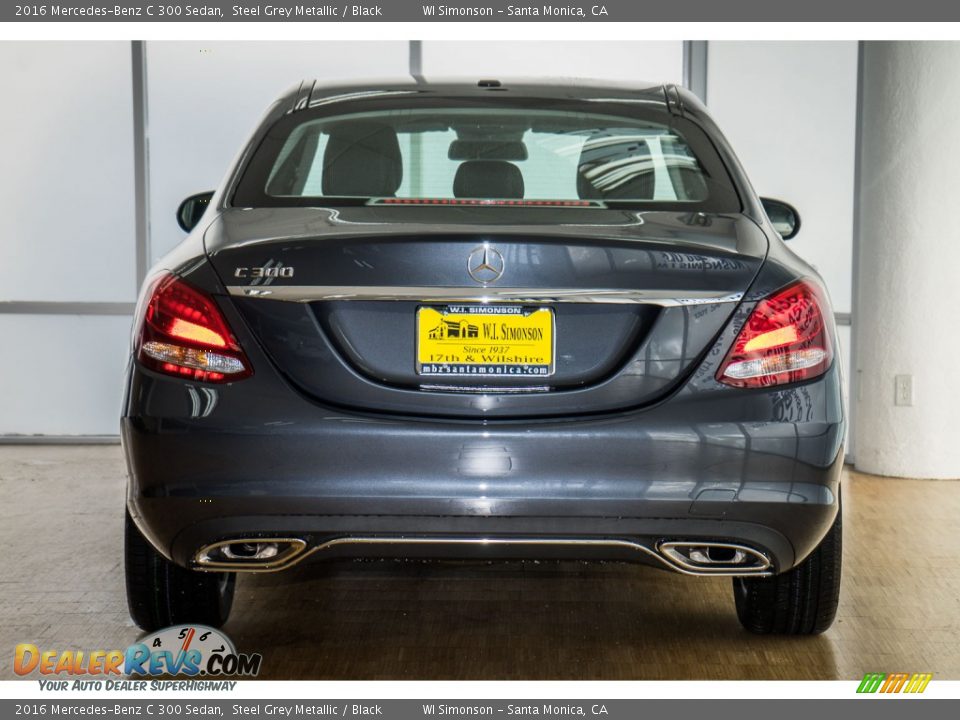 2016 Mercedes-Benz C 300 Sedan Steel Grey Metallic / Black Photo #4