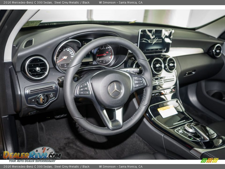 2016 Mercedes-Benz C 300 Sedan Steel Grey Metallic / Black Photo #5