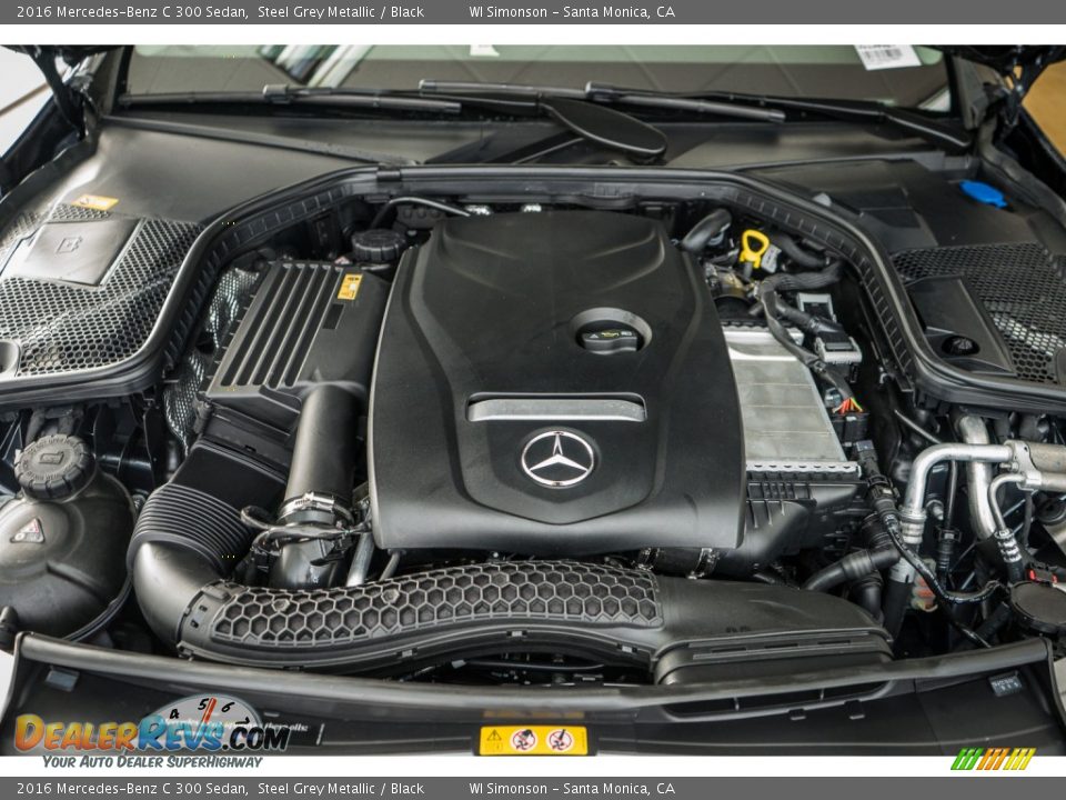 2016 Mercedes-Benz C 300 Sedan Steel Grey Metallic / Black Photo #9