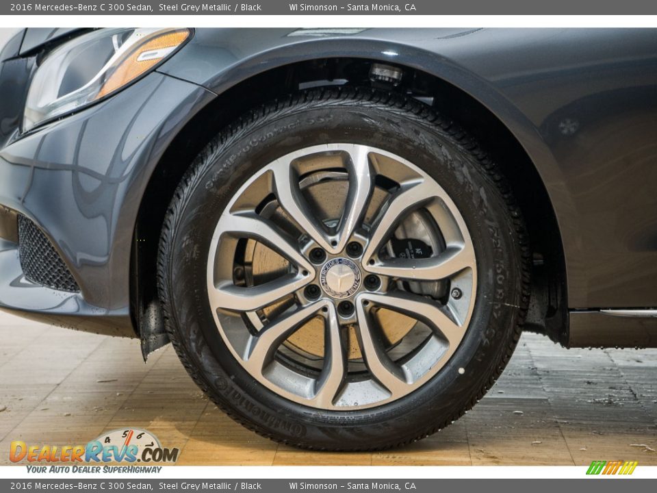 2016 Mercedes-Benz C 300 Sedan Steel Grey Metallic / Black Photo #10