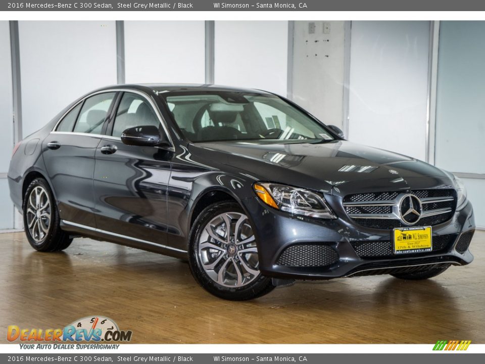 2016 Mercedes-Benz C 300 Sedan Steel Grey Metallic / Black Photo #12