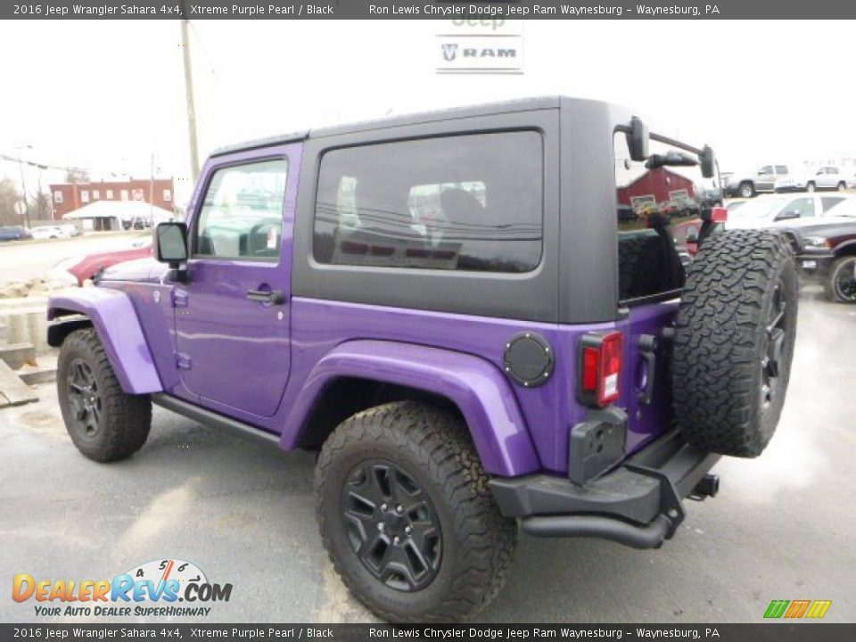 2016 Jeep Wrangler Sahara 4x4 Xtreme Purple Pearl / Black Photo #4