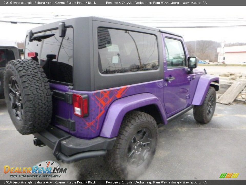 2016 Jeep Wrangler Sahara 4x4 Xtreme Purple Pearl / Black Photo #7