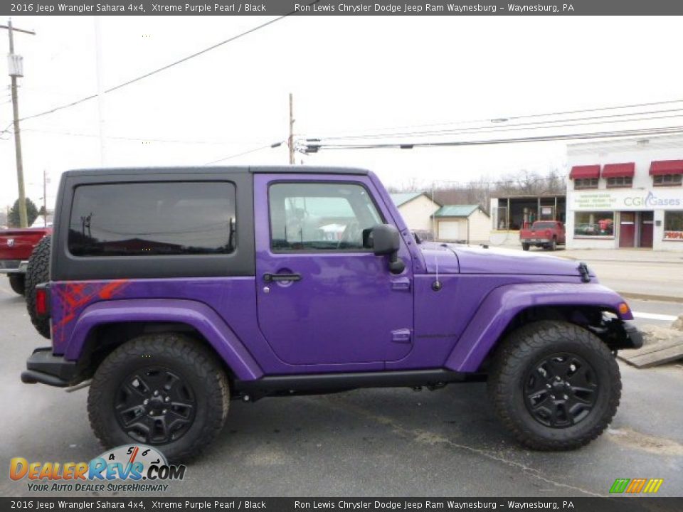 2016 Jeep Wrangler Sahara 4x4 Xtreme Purple Pearl / Black Photo #8