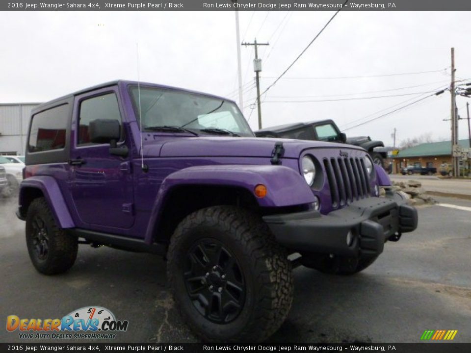 2016 Jeep Wrangler Sahara 4x4 Xtreme Purple Pearl / Black Photo #12