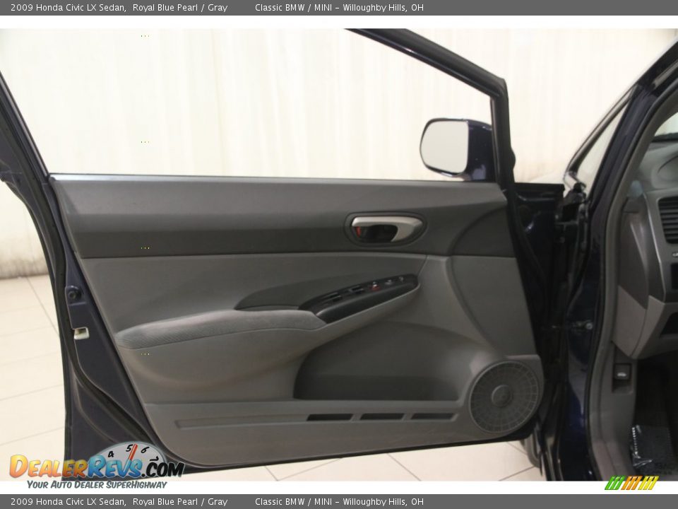 2009 Honda Civic LX Sedan Royal Blue Pearl / Gray Photo #4