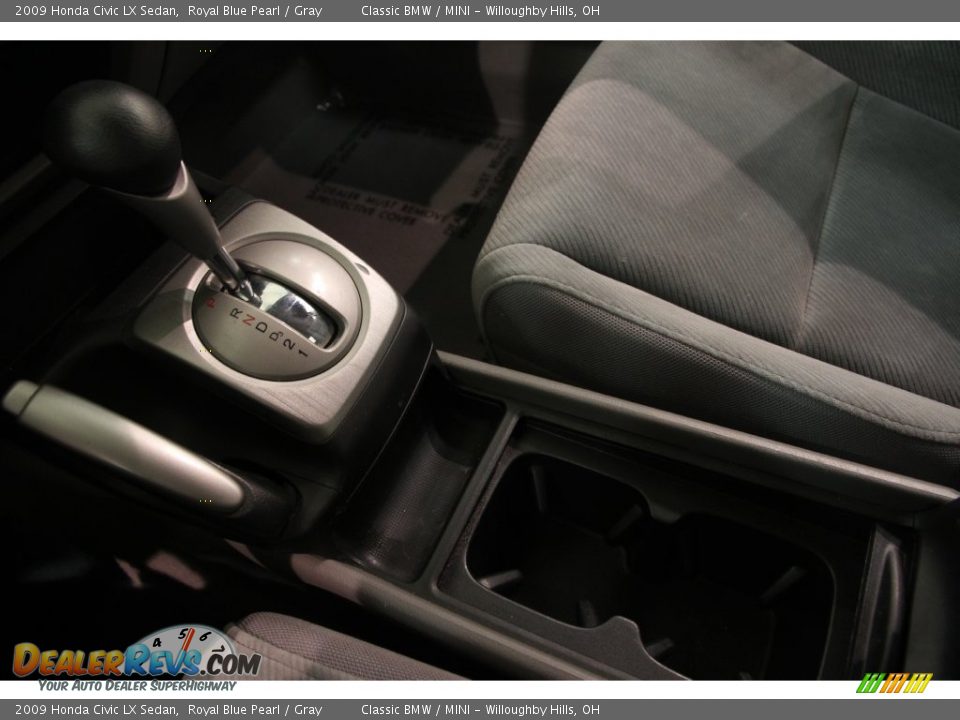 2009 Honda Civic LX Sedan Royal Blue Pearl / Gray Photo #10