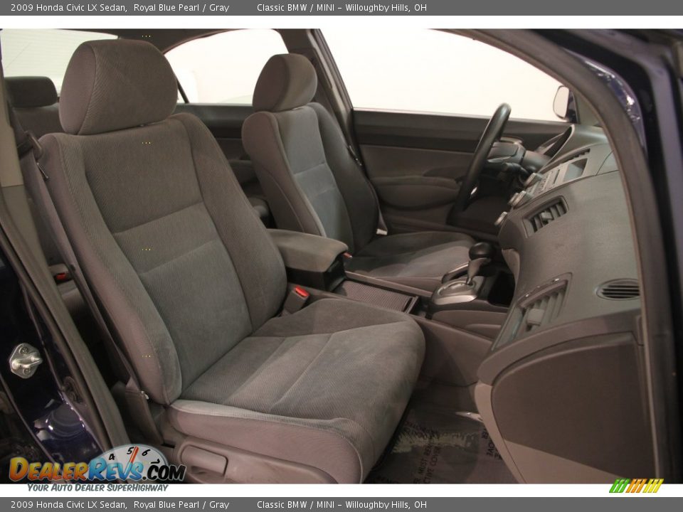2009 Honda Civic LX Sedan Royal Blue Pearl / Gray Photo #11