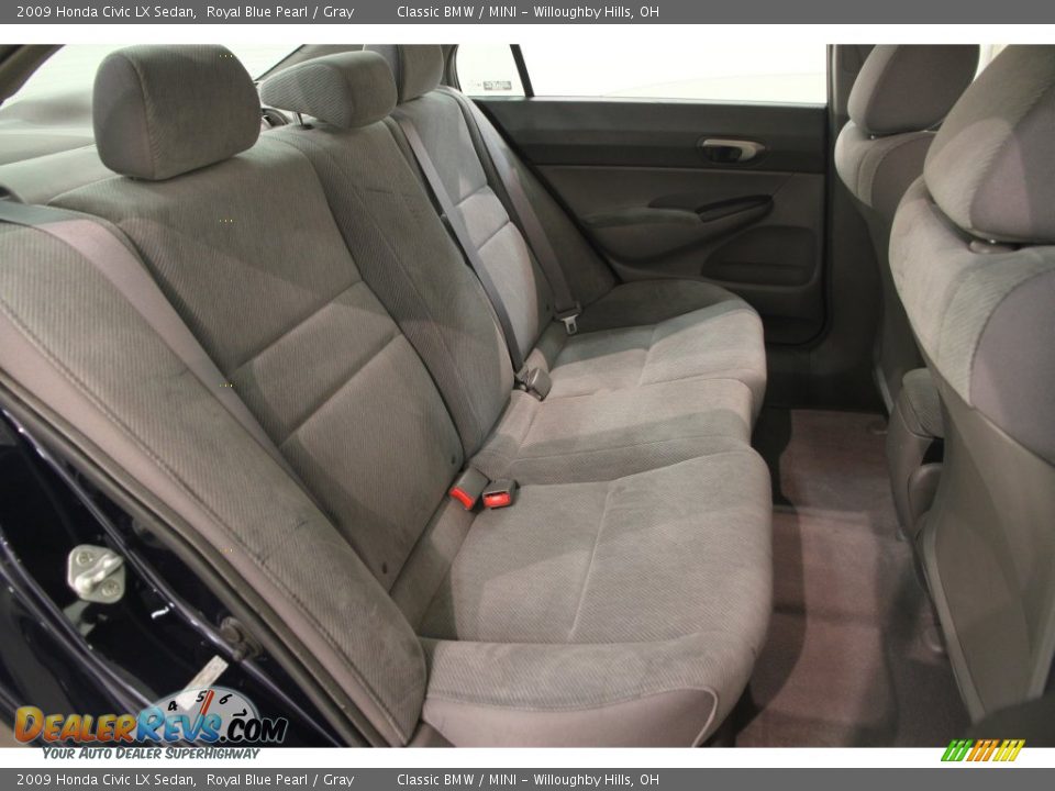 2009 Honda Civic LX Sedan Royal Blue Pearl / Gray Photo #12