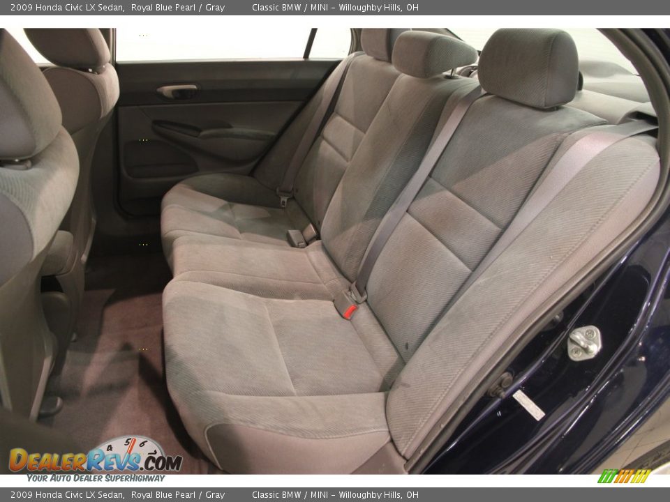 2009 Honda Civic LX Sedan Royal Blue Pearl / Gray Photo #13