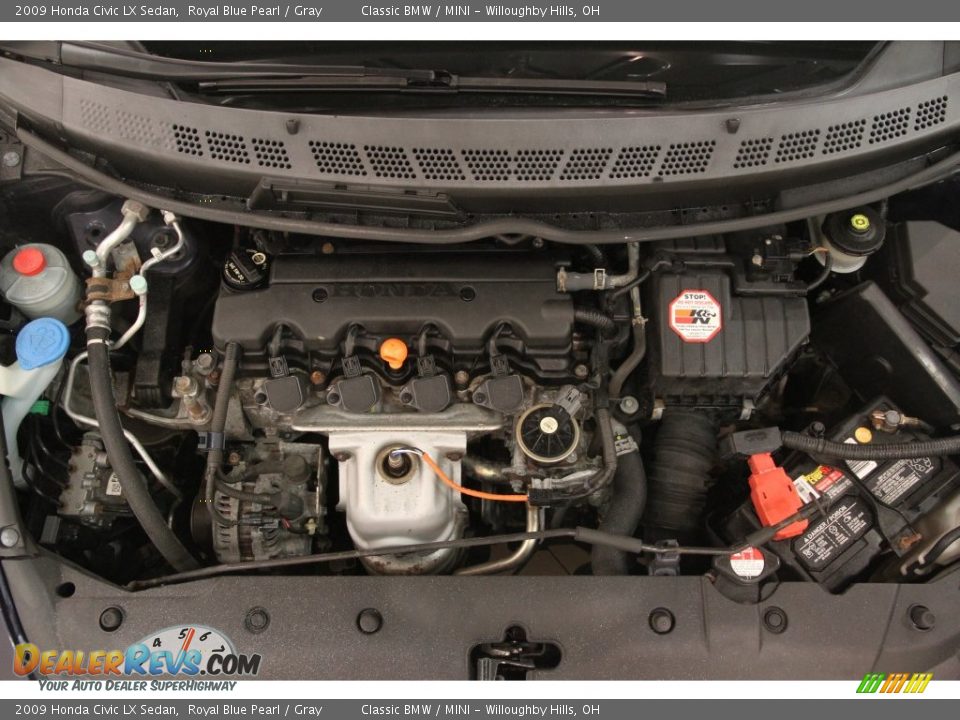 2009 Honda Civic LX Sedan Royal Blue Pearl / Gray Photo #15