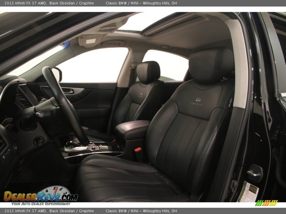 2013 Infiniti FX 37 AWD Black Obsidian / Graphite Photo #6