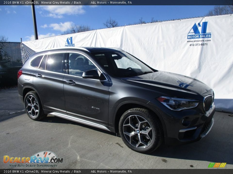 2016 BMW X1 xDrive28i Mineral Grey Metallic / Black Photo #1