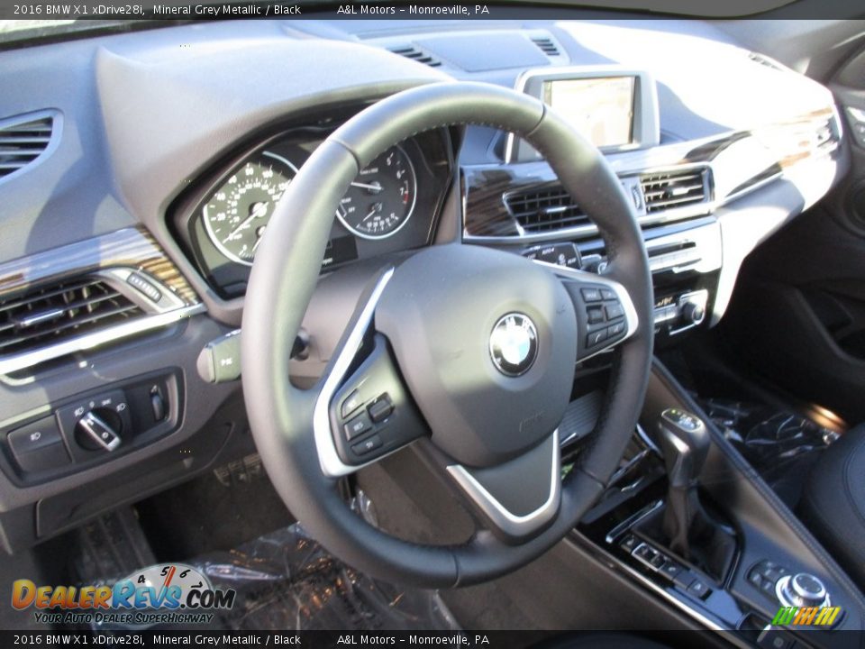 2016 BMW X1 xDrive28i Mineral Grey Metallic / Black Photo #14