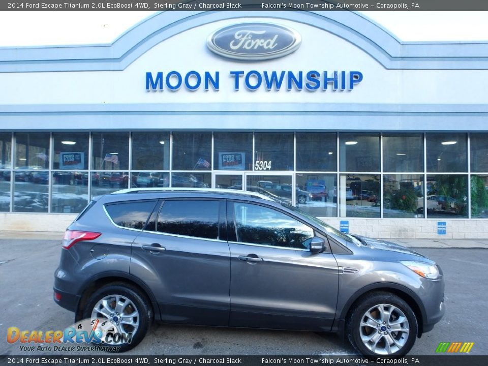 2014 Ford Escape Titanium 2.0L EcoBoost 4WD Sterling Gray / Charcoal Black Photo #1
