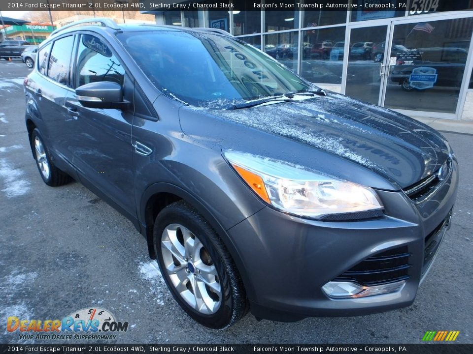 2014 Ford Escape Titanium 2.0L EcoBoost 4WD Sterling Gray / Charcoal Black Photo #2