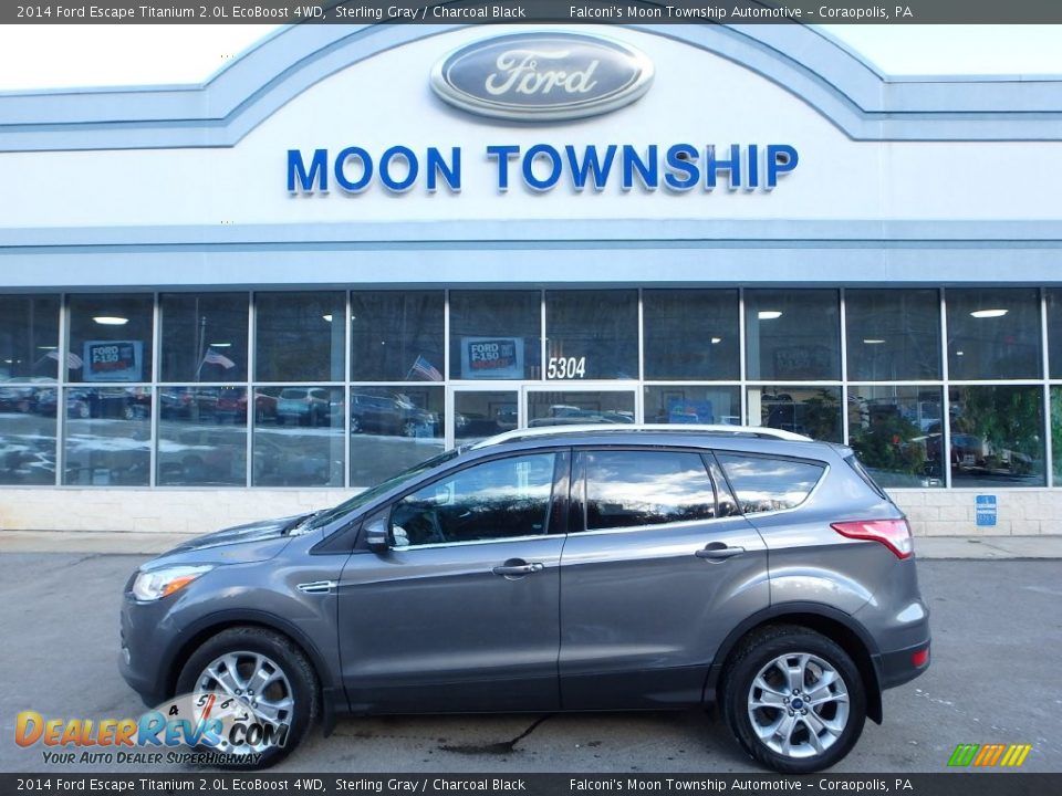 2014 Ford Escape Titanium 2.0L EcoBoost 4WD Sterling Gray / Charcoal Black Photo #7