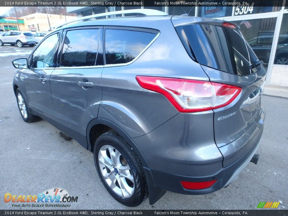 2014 Ford Escape Titanium 2.0L EcoBoost 4WD Sterling Gray / Charcoal Black Photo #8