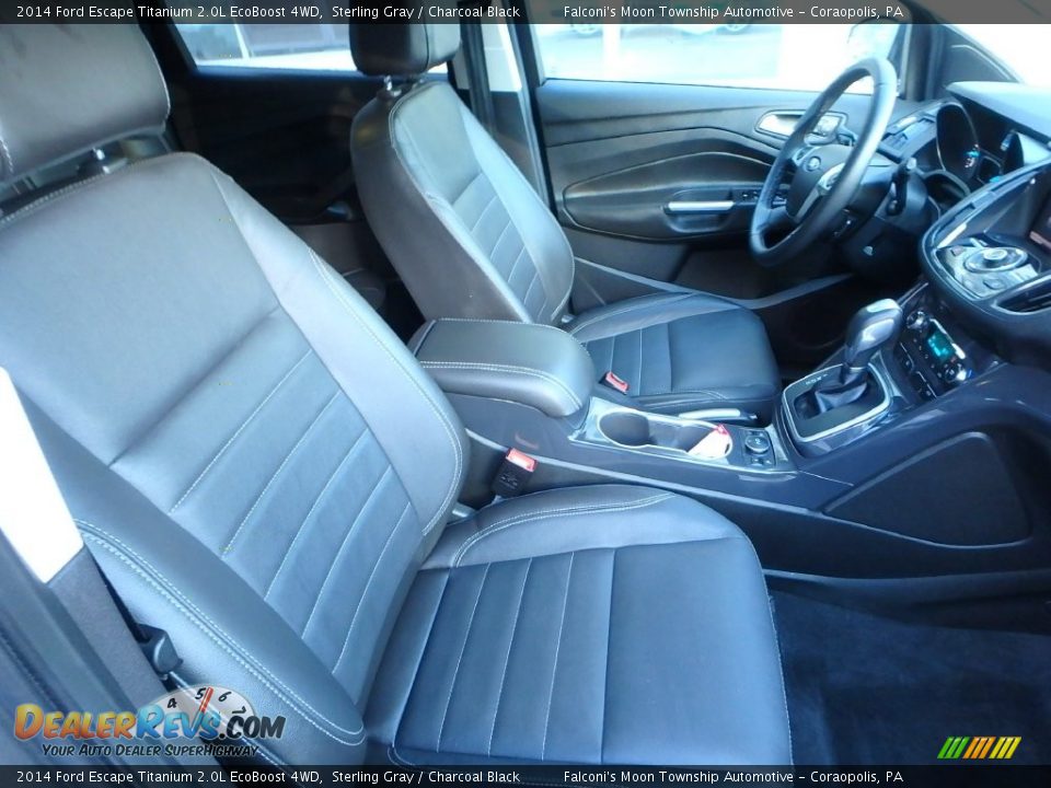 2014 Ford Escape Titanium 2.0L EcoBoost 4WD Sterling Gray / Charcoal Black Photo #10