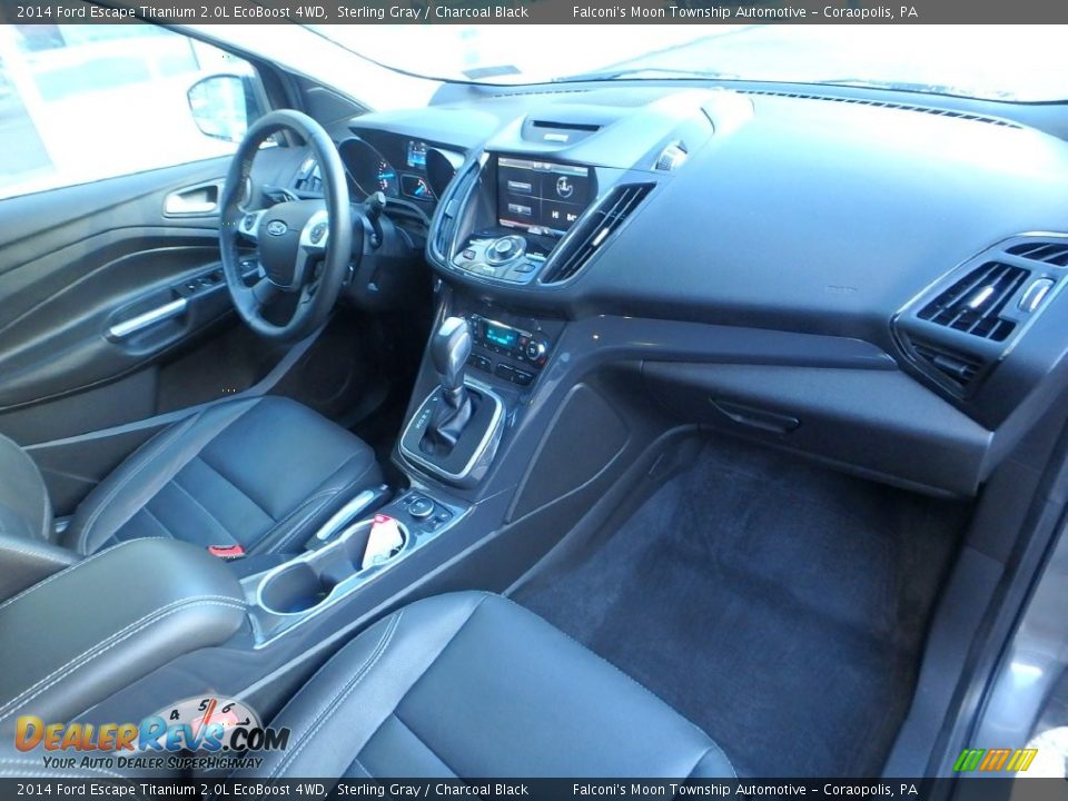 2014 Ford Escape Titanium 2.0L EcoBoost 4WD Sterling Gray / Charcoal Black Photo #11