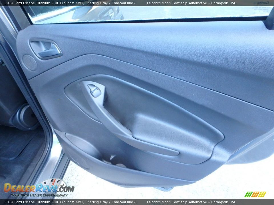 2014 Ford Escape Titanium 2.0L EcoBoost 4WD Sterling Gray / Charcoal Black Photo #14