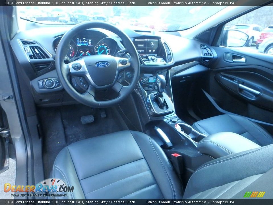 2014 Ford Escape Titanium 2.0L EcoBoost 4WD Sterling Gray / Charcoal Black Photo #17