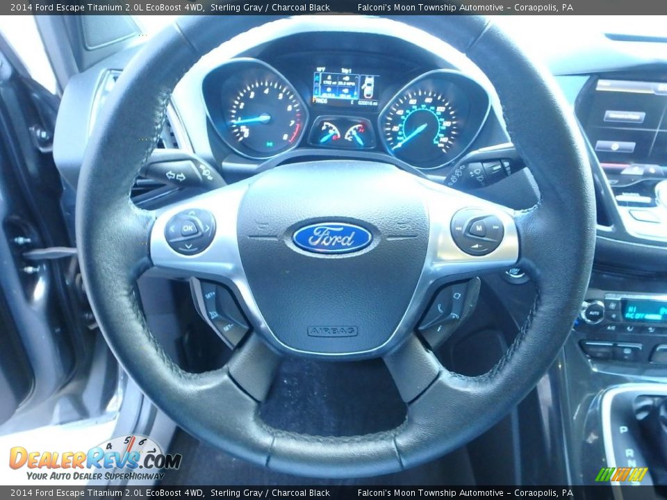 2014 Ford Escape Titanium 2.0L EcoBoost 4WD Sterling Gray / Charcoal Black Photo #21
