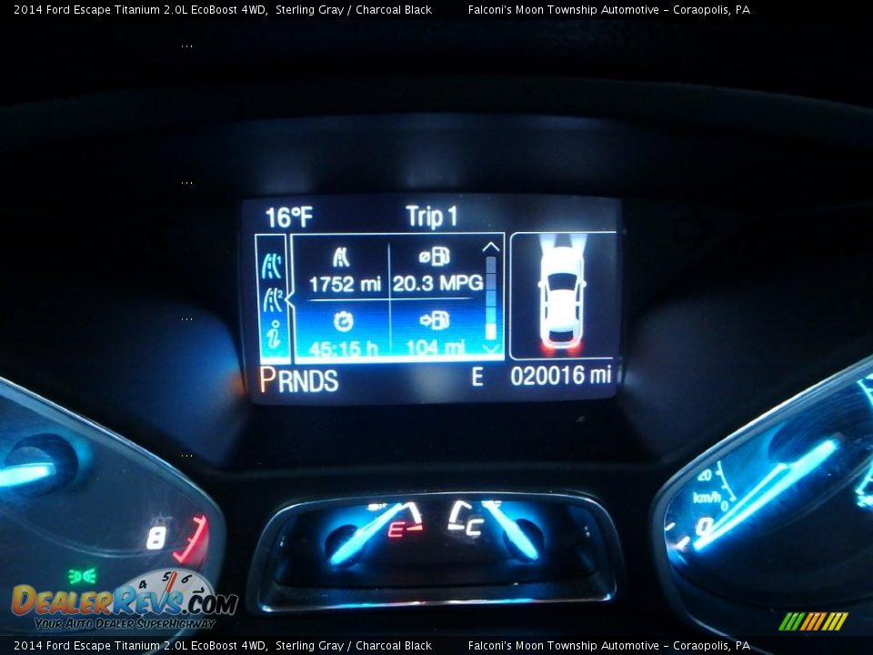 2014 Ford Escape Titanium 2.0L EcoBoost 4WD Sterling Gray / Charcoal Black Photo #24