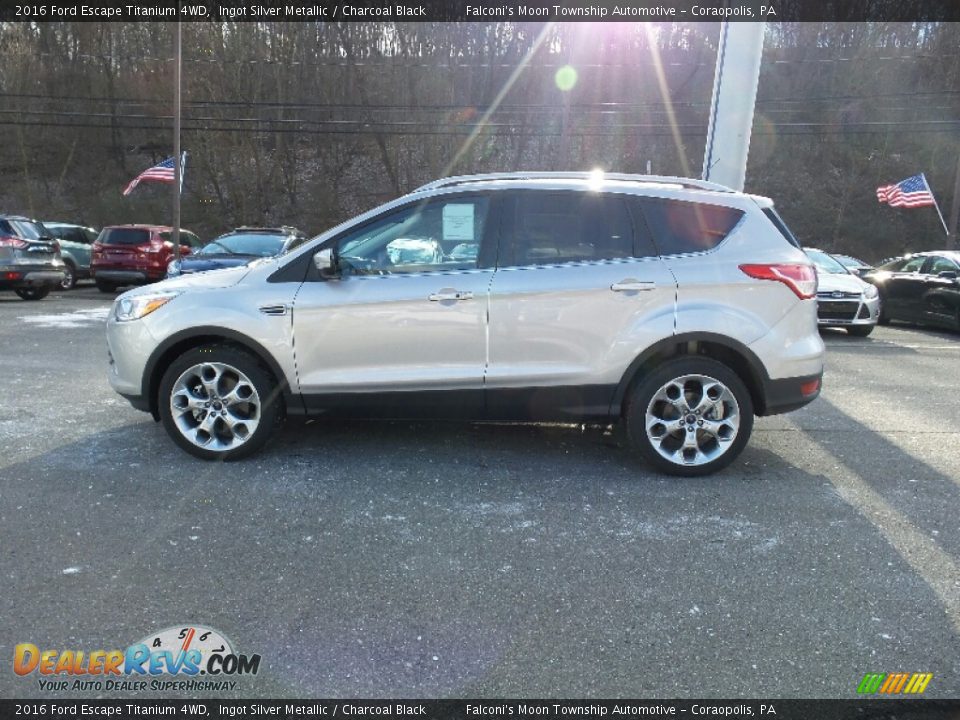 2016 Ford Escape Titanium 4WD Ingot Silver Metallic / Charcoal Black Photo #1