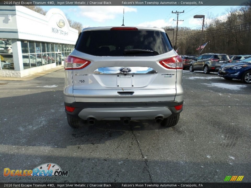 2016 Ford Escape Titanium 4WD Ingot Silver Metallic / Charcoal Black Photo #2