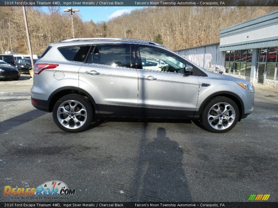 2016 Ford Escape Titanium 4WD Ingot Silver Metallic / Charcoal Black Photo #3
