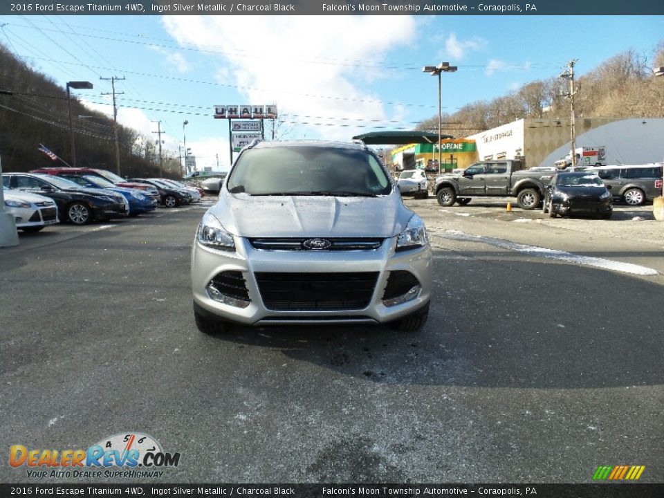 2016 Ford Escape Titanium 4WD Ingot Silver Metallic / Charcoal Black Photo #4