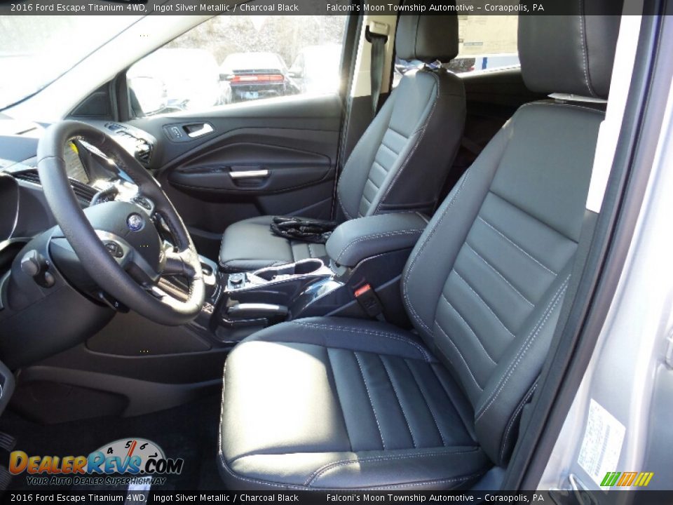 2016 Ford Escape Titanium 4WD Ingot Silver Metallic / Charcoal Black Photo #5