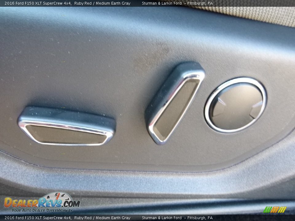 2016 Ford F150 XLT SuperCrew 4x4 Ruby Red / Medium Earth Gray Photo #11