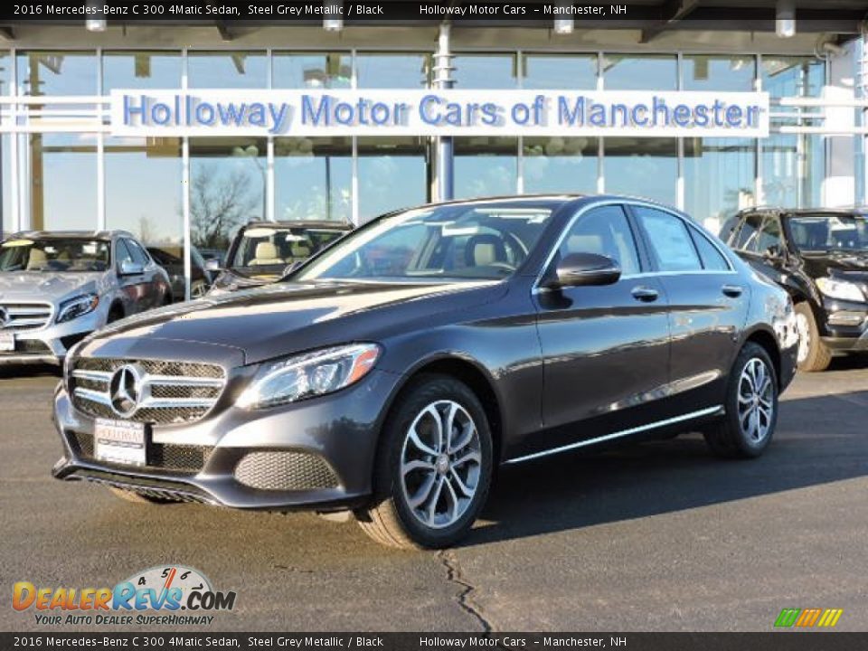 2016 Mercedes-Benz C 300 4Matic Sedan Steel Grey Metallic / Black Photo #1