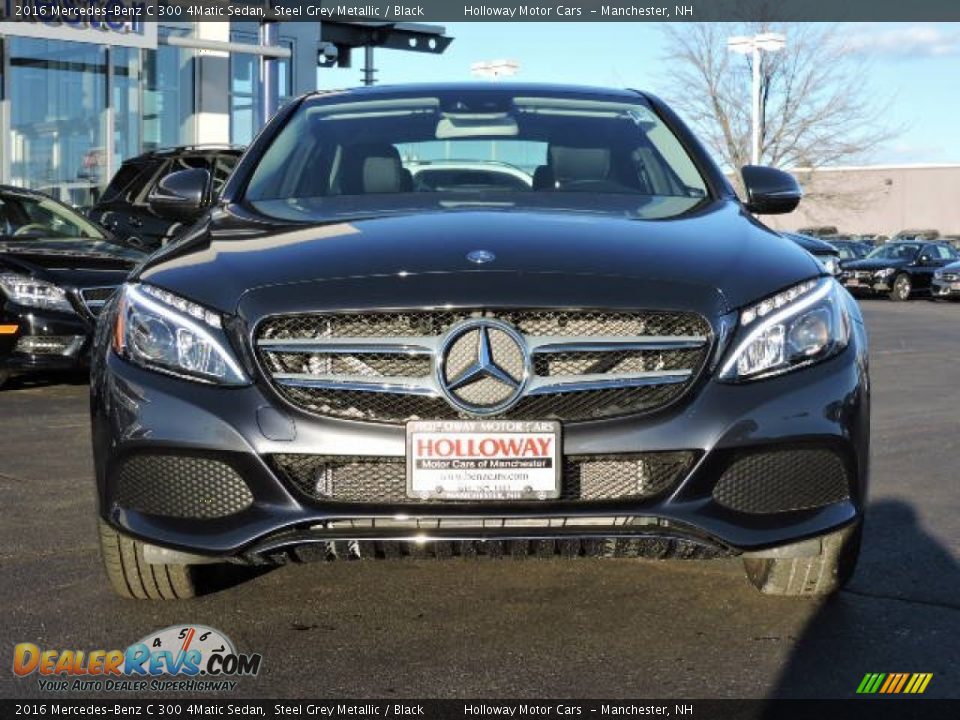 2016 Mercedes-Benz C 300 4Matic Sedan Steel Grey Metallic / Black Photo #2