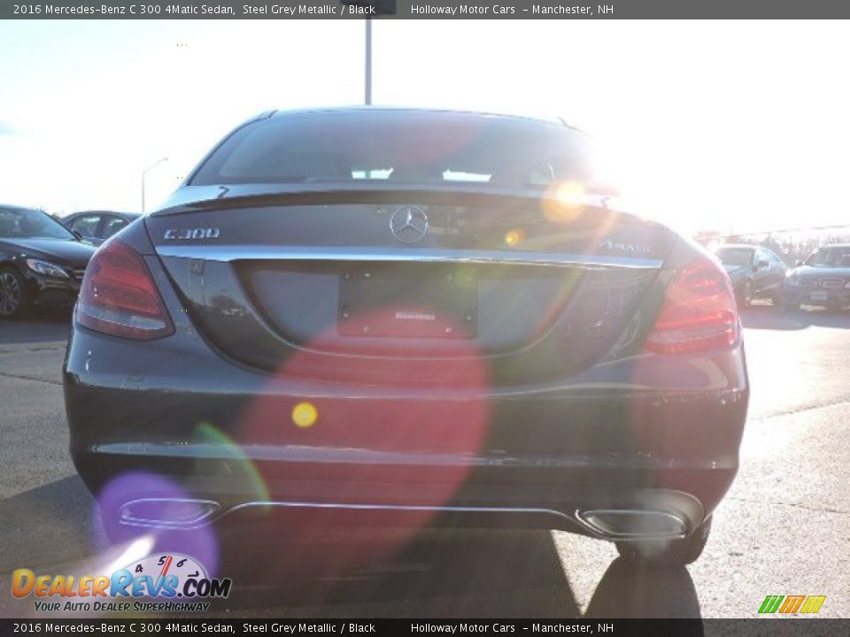2016 Mercedes-Benz C 300 4Matic Sedan Steel Grey Metallic / Black Photo #4