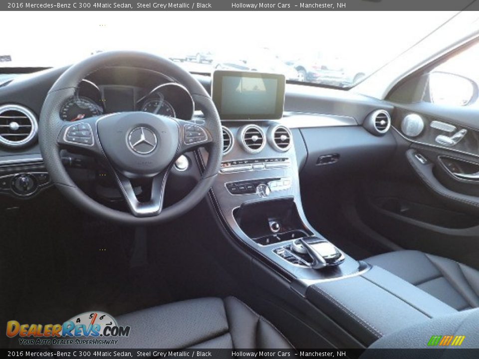 2016 Mercedes-Benz C 300 4Matic Sedan Steel Grey Metallic / Black Photo #8