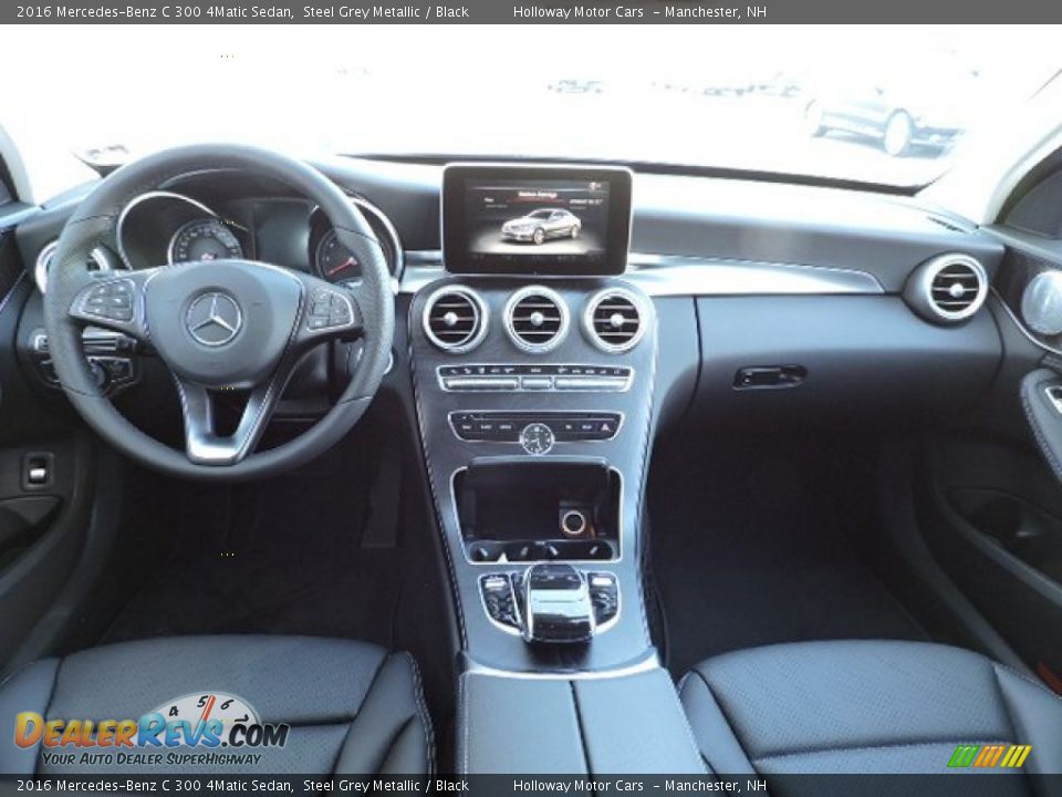 2016 Mercedes-Benz C 300 4Matic Sedan Steel Grey Metallic / Black Photo #9