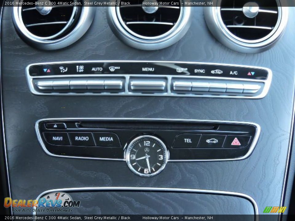 2016 Mercedes-Benz C 300 4Matic Sedan Steel Grey Metallic / Black Photo #10