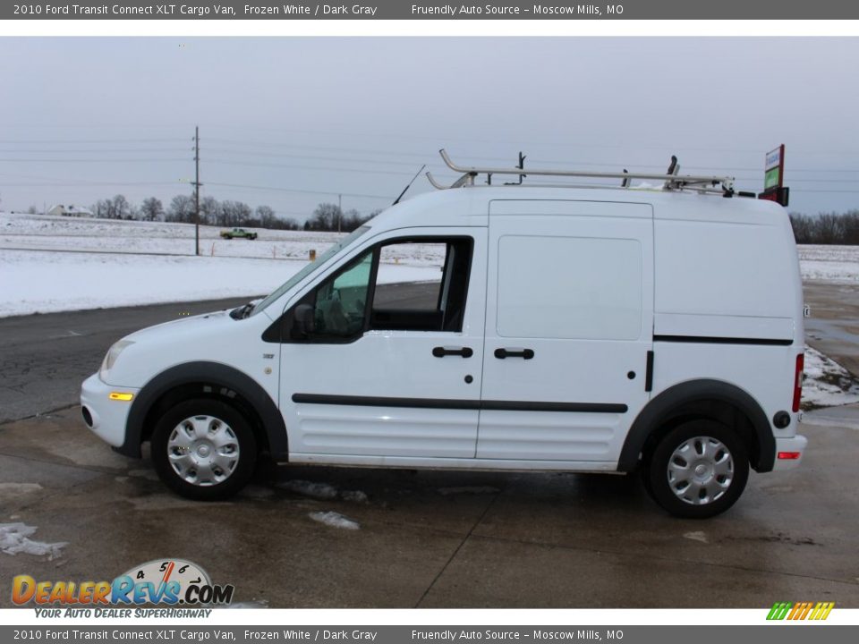 2010 Ford Transit Connect XLT Cargo Van Frozen White / Dark Gray Photo #2