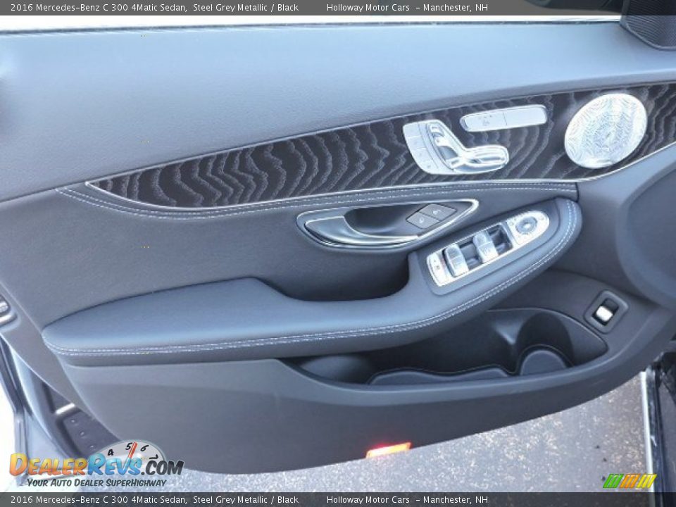2016 Mercedes-Benz C 300 4Matic Sedan Steel Grey Metallic / Black Photo #12