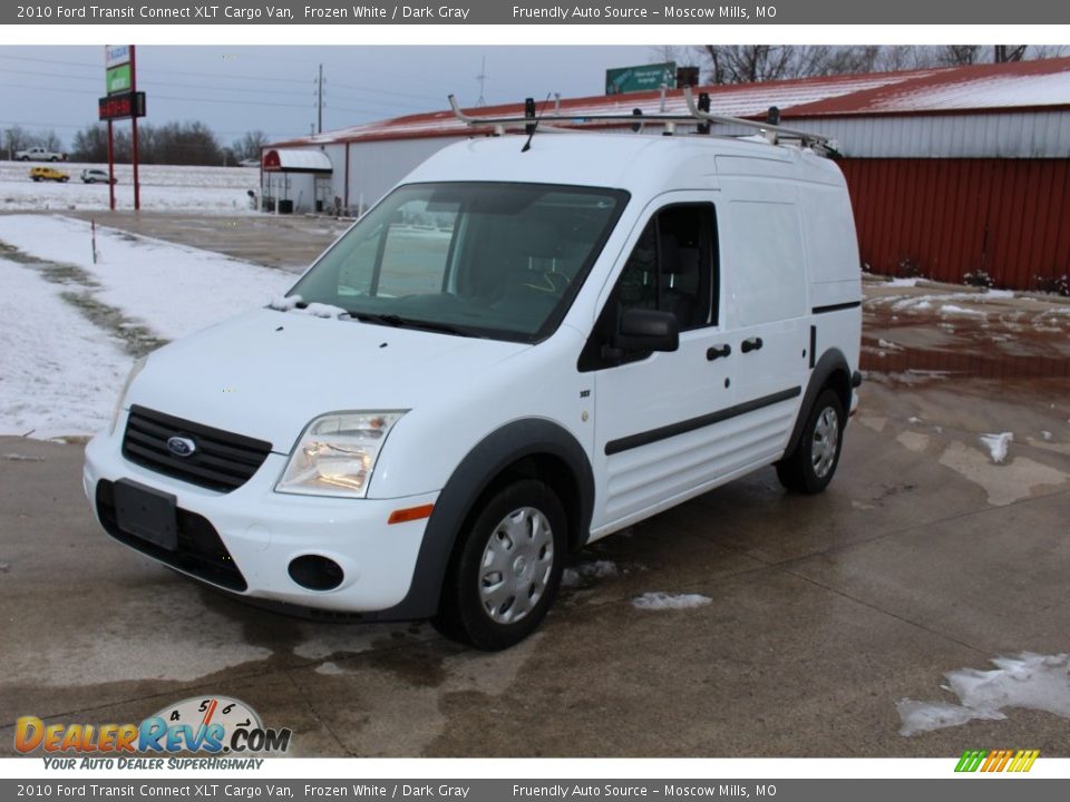2010 Ford Transit Connect XLT Cargo Van Frozen White / Dark Gray Photo #3