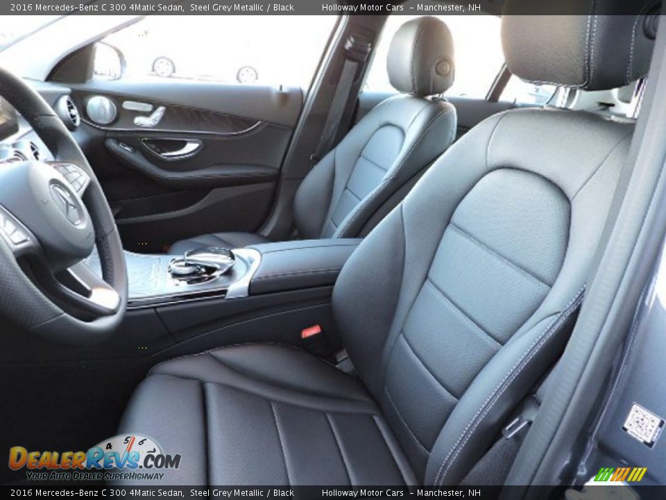 2016 Mercedes-Benz C 300 4Matic Sedan Steel Grey Metallic / Black Photo #13