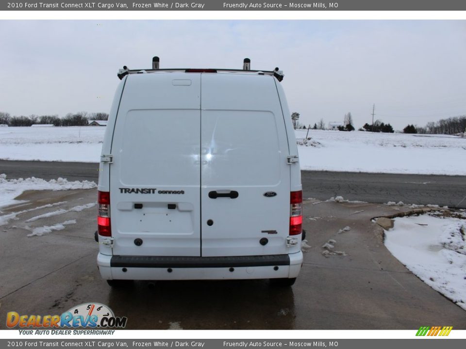 2010 Ford Transit Connect XLT Cargo Van Frozen White / Dark Gray Photo #4
