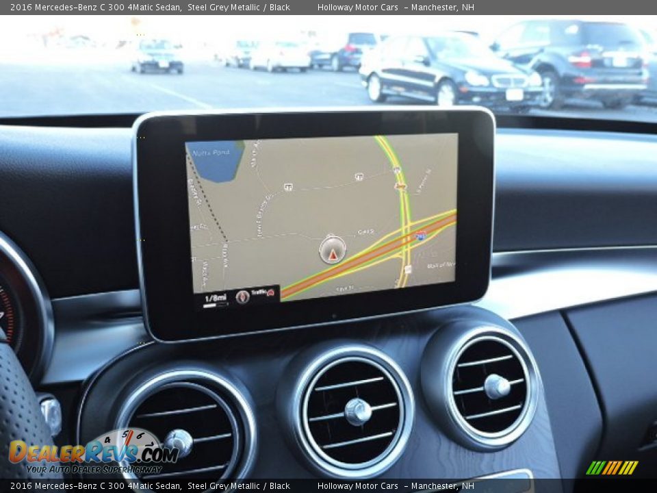 2016 Mercedes-Benz C 300 4Matic Sedan Steel Grey Metallic / Black Photo #15